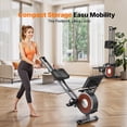 thumbnail image 3 of MERACH Rowing Machine with 15.6" HD Touchscreen, Magnetic Resistance Rower for Home, 16 Levels, Ultra-Quiet Dual Slide Rail, 350 lbs Capacity, App Compatible, Full-Body Workout, 3 of 8
