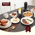 thumbnail image 7 of 20-Piece Dinnerware Set - Serves 4, Matte White plates and bowls sets with Speckle Effect for Microwave & Dishwasher Safe, 7 of 7