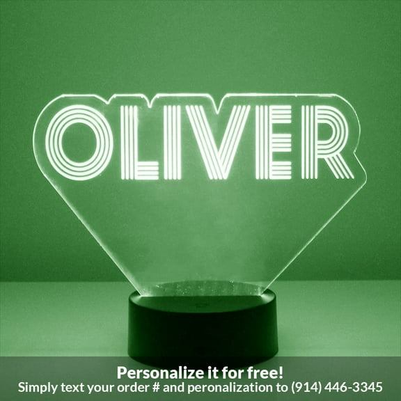 Mirror Magic Store Custom Name - Style 18 Color Changing Personalized LED Light with Remote Control