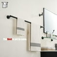 thumbnail image 4 of Double Towel Bar Matte Stainless Steel Bath Towel Rack for Bathroom Towel Holder Wall Mount Total Length TBLPB, 4 of 9