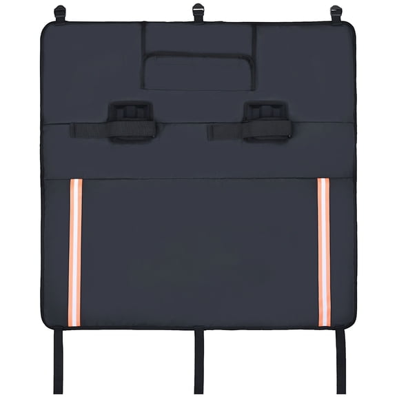 Tailgate Bike Pad, 33" Truck Tailgate Pad Carry 2 Mountain Bikes, Tailgate Protection Pad with Reflective Strips and Tool Pocket, Universal Tailgate P