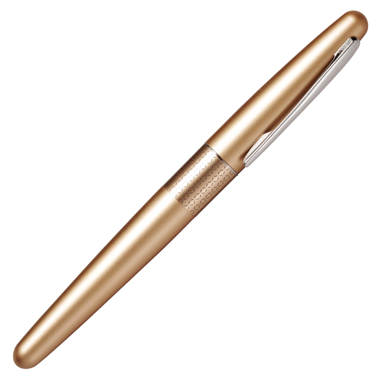 Pilot Metropolitan Fountain Pen, Gold Zig Zag Barrel, Medium Nib, Black Ink