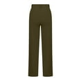 thumbnail image 6 of XFLWAM Womens High Waist Bootcut Dress Work Pants Zip-up Flap Pockets Casual Business Trousers Stretchy Office Slacks Army Green L, 6 of 7