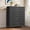 Black, variant on Ethovia 5-Drawer Fabric Storage Dresser, Sturdy Steel Frame with Wooden Tabletop, Wide Foldable Bins, Perfect for Bedroom, Hallway, and Entryway, White