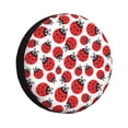 thumbnail image 1 of Fotbe Cartoon Ladybug Funda de Llanta de Repuesto con Estampado, Engrosada, Ajuste Universal para Jeep, Remolque, RV, SUV, Camión-15 inch, 1 of 6