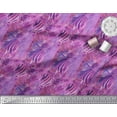 thumbnail image 3 of Soimoi Purple Moss Georgette Fabric Leopard & Wild Animal Skin Printed Craft Fabric by The Yard 42 Inch Wide, 3 of 3
