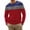 Red, variant on Agkizg Men Long Sleeve Shirts,Mens Casual Shirts,Men's Long Sleeve Crewneck Striped Print Top Casual Fashionable Daily Tops