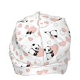 thumbnail image 4 of Pofeuu Heart Panda Print Beanie Hat for Men and Women Winter Warm Hats Knit Slouchy Thick Skull Cap, 4 of 7