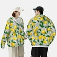 thumbnail image 3 of Rocae Lemon1 Print Breathable Sun Protection Hoodie Quick-Dry Lightweight Long Sleeve Hoodie Unisex Running Sports Shirt Medium, 3 of 9