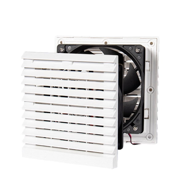 Ventilador de de refrigeración de 12 V, fuerte viento a prueba de polvo, salida de unidireccional blanca, ventilación de ventilación lat Cola Ventilador de escape de enfriamiento