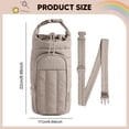 thumbnail image 6 of harayaa Water Bottle Carrier Bag Crossbody Water Bottle Holder for Travel Hiking Gym Camel, 6 of 8