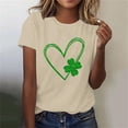 thumbnail image 2 of Mujeres Manga Corta de Verano Tops Impreso Sudadera Casual, Cuello Redondo Blusa Ligera para la Primavera Y el Verano, 2 of 4