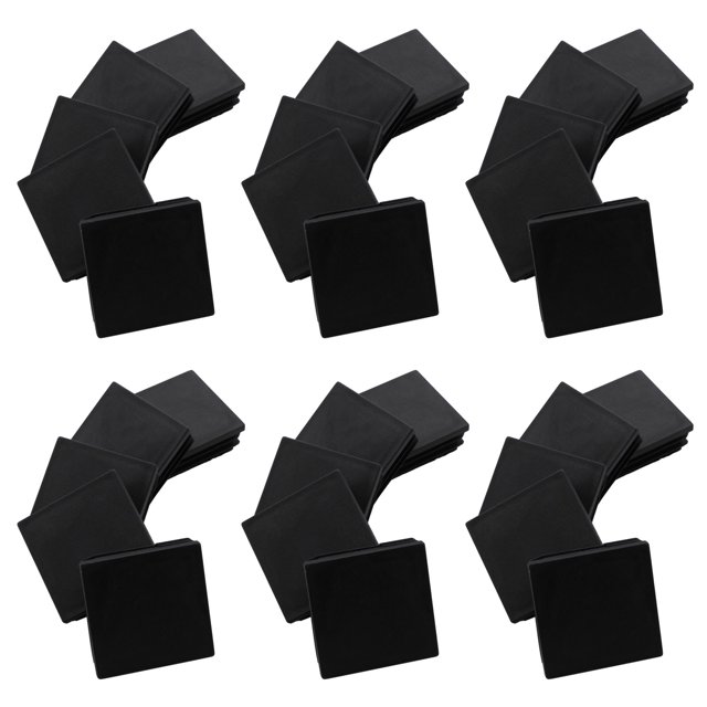 Insertos de Tubo Cuadrado de Plástico Tapas de Tapa Ciega 50mmx50mm 30 Piezas