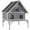 Gray, variant on MEDEHOO Outdoor Cat House Weatherproof Feral Cat Shelter for Multiple Cats, 2-Story Independent Design with Escape-Friendly Doors and Spacious Porch