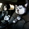 thumbnail image 5 of Car Headrest Pillow Seat Belts Cover Padding 3D Printed Dog Cat Face Cute Neck Rest Auto Neck Safety Cushion, 5 of 9