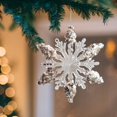thumbnail image 4 of Snowflake Pendant Christmas Decorations Crafts Christmas Tree Pendant Artificial C, 4 of 8