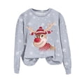 thumbnail image 4 of Futezty Christmas Hoodless Sweatshirt Deer Print Crewneck Fit Pullover Tops Long Sleeve Fashion Loose Blouse Casual, 4 of 4