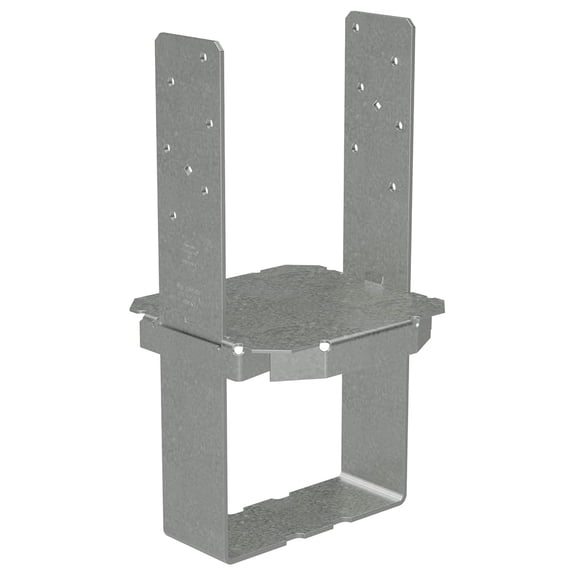CBSQ44-SDS2HDG CBSQ Hot-Dip Galvanized Standoff Column Base for 4x4 with SDS Screws