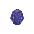 thumbnail image 1 of Aeropostale Camisa transparente con botones para mujer, Púrpura, Mediana, 1 of 2