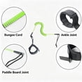 thumbnail image 4 of Coiled Surfboard Leash with Adjustable Length 90-300cm, Ankle Strap, Elastic Rope, Safety and Durability for Paddleboarding and Surfing Accessories, 4 of 6