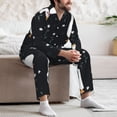 thumbnail image 7 of Uemuo Fashionable Goose Pattern 2-Piece Loungewear Set - Men’s Soft Sleepwear, Cozy Winter PJs, Comfy Sleep Set-Large, 7 of 7