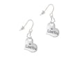 thumbnail image 2 of Silvertone Large I Love You Heart Heart French Earrings, 2 of 4