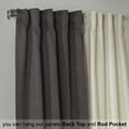 thumbnail image 3 of 3S Brother's Solid Combined Mix and Match 4 Panels Curtains with 2 Color Combination Velvet Look Hanging Back Tap & Rod Pocket Bedroom Office Windows Luxury Home Decoration 28"x84" Cream-Grey, 3 of 7
