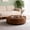 M-walnut35.4, variant on GUCOGUKA 35.4" Round Coffee Table with Storage Drawers, Solid Wood Veneer Mid-Century Modern Fully Assembled Cocktail Table for Living Room Office, Walnut