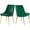 Green/ Gold, variant on Meridian Furniture Karina Green Velvet Dining Chair (Set of 2)