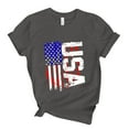 thumbnail image 4 of MANHUJI Tshirts for Women Women Casual Independence Day Flag Print T Shirt Short Sleeve Shirt Loose Blouse Tops Casual Tops for Women Womens Tanks Womens TopsBlack, 4 of 5