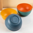 thumbnail image 7 of 1pc Green Plastic Striped Rice Bowl 20cm, 700ml Food-Grade PP Plastic Noodle & Soup Bowl, Microwave & Dishwasher Safe, Durable Household Dining Bowl for Students & Families, 7 of 7