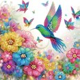 thumbnail image 1 of 5D DIY Con Forma Especial Parcial Colibrí 30x30cm, 1 of 9