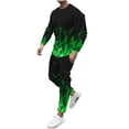 thumbnail image 2 of Xysaqa Men's Tracksuit 2 Piece Casual Long Sleeve Pullover Jogging Pants Outfits Athletic Suit Sweatsuit for Men Big & Tall S-4XL, 2 of 5
