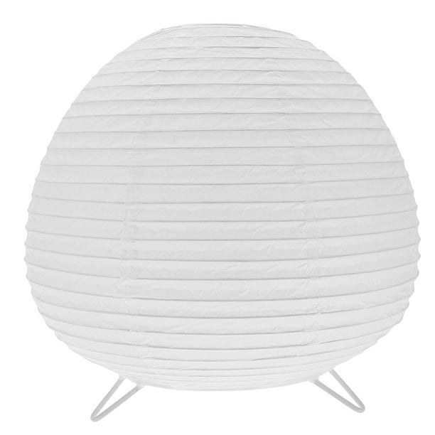 Lámpara de mesa tipo farol de papel, lámpara de papel, lámparas de noche modernas, lámpara de papel de arroz (enchufe estadounidense)