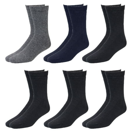 Falari 6-Pack Men's Winter Thermal Socks Ultra Warm Best For Cold Weather Out Door (Best Sneakers For Cold Weather)