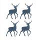 thumbnail image 1 of Inteprter 4 Uds. Cubiertos de Navidad para mesa, cuchara, soporte para cubiertos, de tela para Festival, cubiertos de bolsillo, suministros para el Kits de decoración para fiestas Gris oscuro Inteprter HA069002-01, 1 of 6