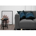 thumbnail image 3 of Ambesonne Moon Throw Pillow Cover 2 Pack, Lunar Phases and Stars Hill, 18", Grey and Black, 3 of 5