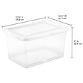 thumbnail image 3 of Caja de Almacenamiento Sterilite Transparente Apilable de 20 Cuartos 42x29x23 cm, 3 of 6