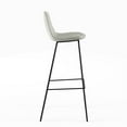 thumbnail image 3 of Pemberly Row Performance Velvet Bar Height Stools (Set of 2) in Silver, 3 of 5