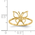 thumbnail image 4 of 14k Yellow Gold Butterfly Ring, 4 of 9