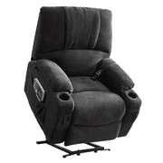 GIAKPL Large size Electric Power Lift Recliner Chair Sofa for Elderly, 8 point vibration Massage and lumber heat, Remote Control, heavy duty 300LB