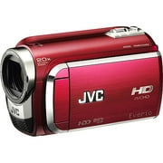 JVC Everio GZ-HD300RUS - Camcorder - 1080p - 3.05 MP - 20x optical zoom - Konica Minolta - HDD 60 GB - flash card - ruby red