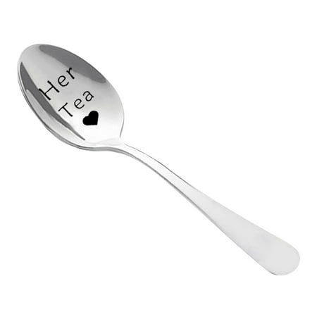 

Veki For Lover Coffee Spoons Wonderful Spoon Couple Boyfriend And Tableware Present Engraved With Engraving Girlfriend Kitchen，Dining & Bar Kitchen Table Mats Set of 6 round