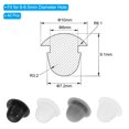 thumbnail image 2 of Uxcell 6mm Diameter Silicone Round Snap, 40 Pcs in Type Locking Plug Arc Shape Fit for 6-6.5mm Hole, White, 2 of 6