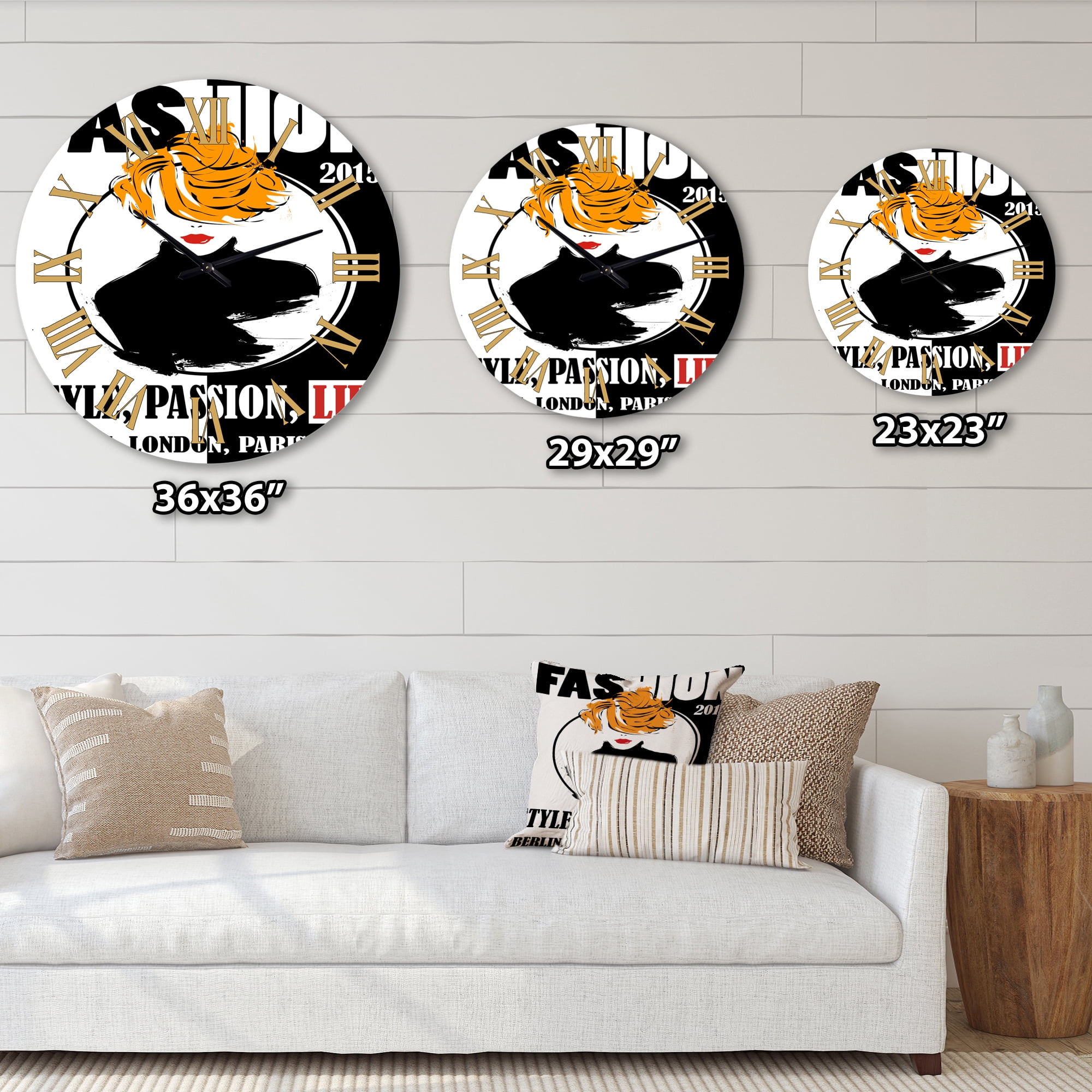 Designart 1 in Quartz Modern/Contemporary Wall Clock
