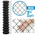 thumbnail image 4 of Fencer Wire 9 Gauge Black Vinyl Coated Galvanized Steel Chain Link Fence Fabric, Diamond Mesh Size 2-3/8 Inch, Galvanized&nbsp;Fencing Wire Roll for Garden and Animals Enclosure (4ft. x 50ft.), 4 of 9