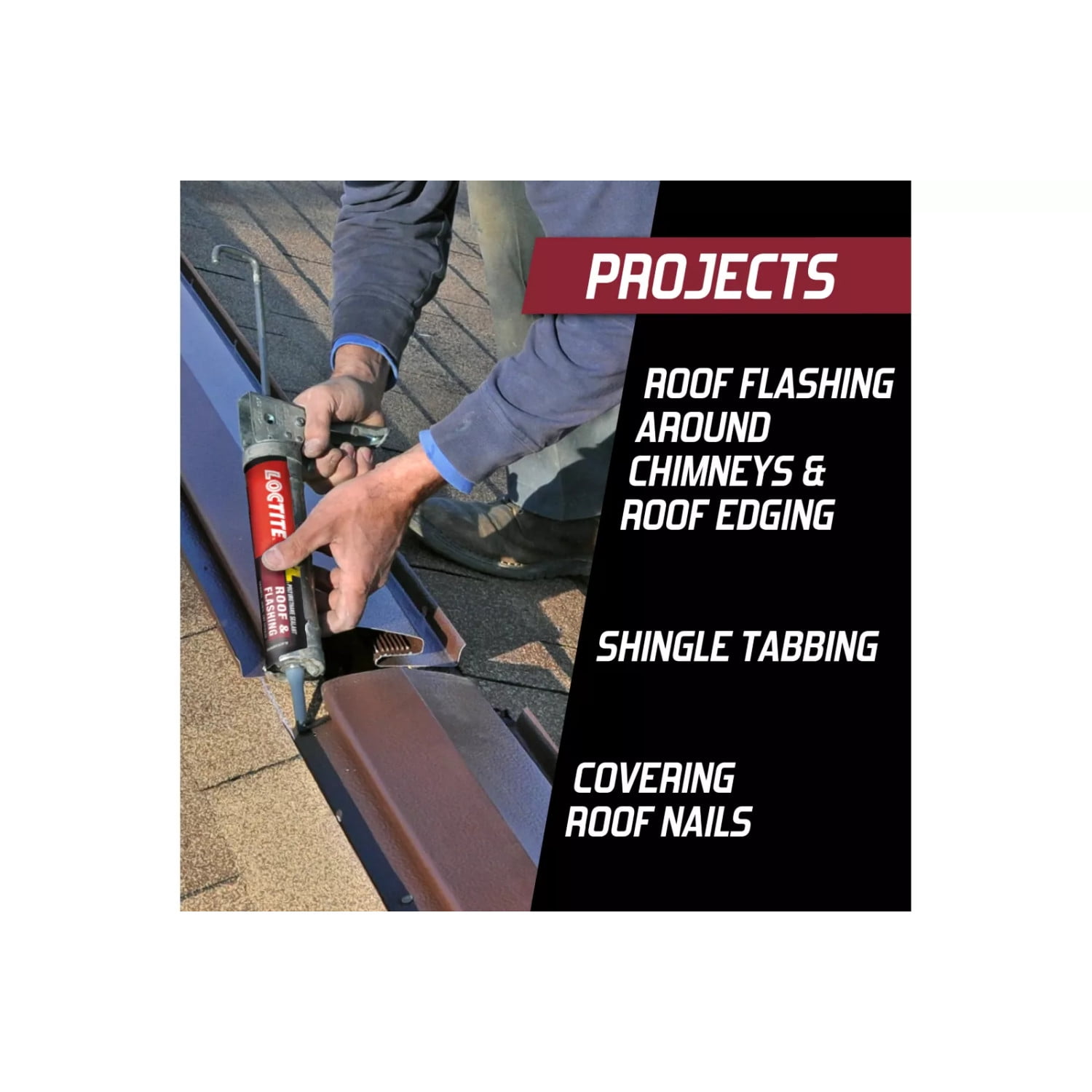 (2 pack) Loctite Pl Polyurethane Sealant Roof and Flashing, Pack of 1, Black 10 fl oz Cartridge