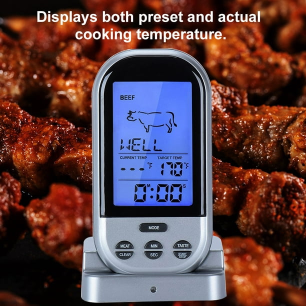 Labymos 2PCS Thermomètre à Viande sans Fil Alimentaire Barbecue