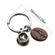 thumbnail image 4 of Llavero mochila de café taza de café de resina granos de café colgante pulseras en forma de corazón, 4 of 5