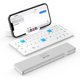 thumbnail image 2 of Mini teclado inalámbrico Bluetooth plegable con soporte magnético Teclado de aleación de aluminio para iPad, iPhone, tableta Samsung Teclado recargable, 2 of 5